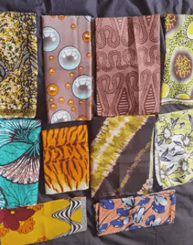 Tissus en pagne ndop cameroun en coton léger 2 yards