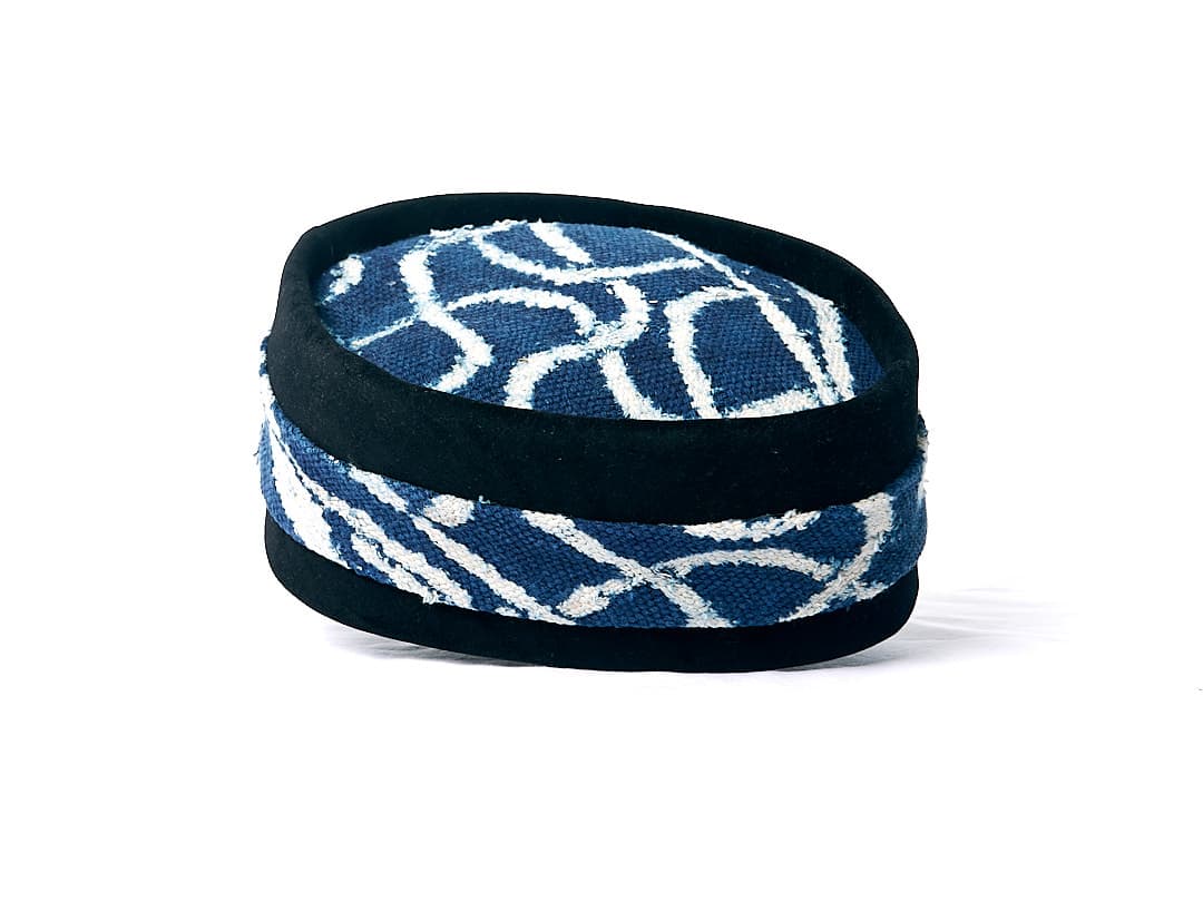Chéchia bogolan bandeau noir