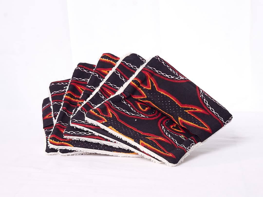 Lingettes démaquillantes lot de 5 — rouge