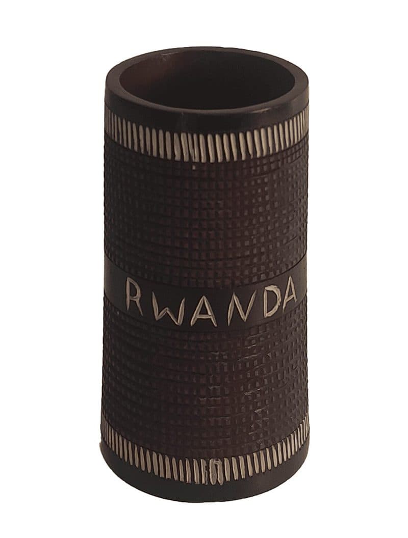 Petit Vase en Bois Artisanal en Bois du Rwanda