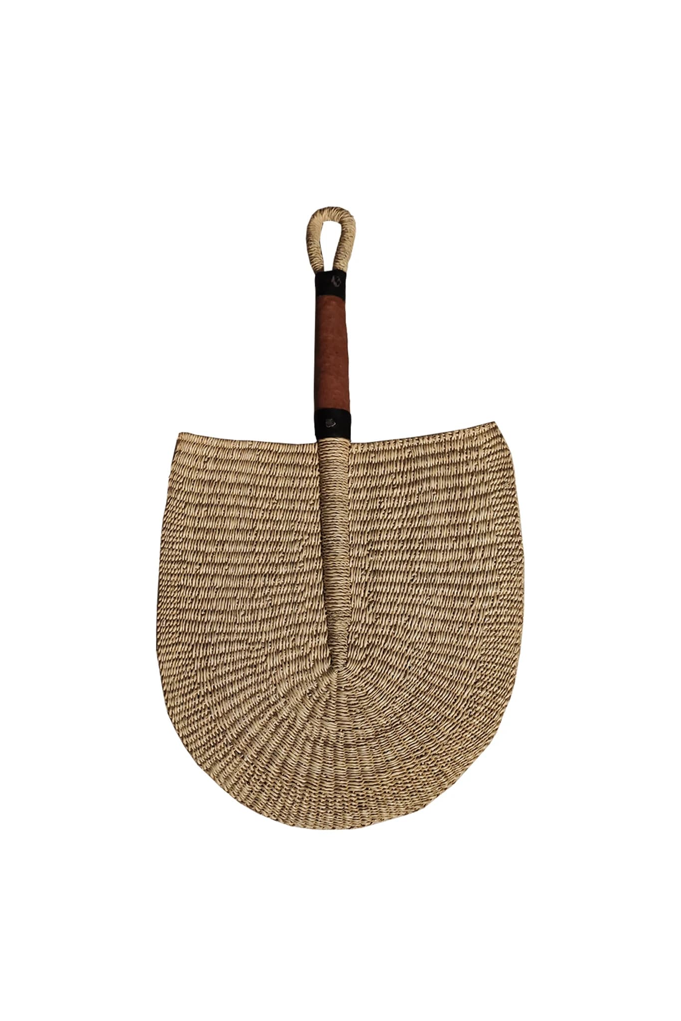 Éventail Traditionnel Tressé à la Main en Fibre Naturelles — 2